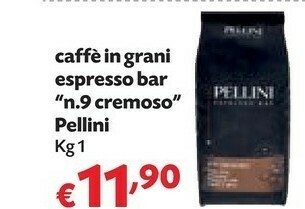 Pam Pellini Caffè In Grani Espresso Bar N.9 offerta