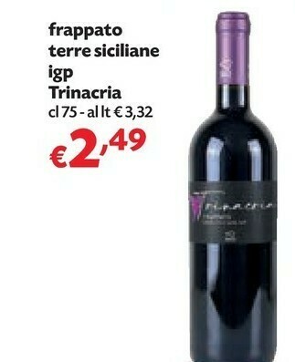 Pam Trinacria Frappato Terre Siciliane Igp 75 Cl offerta