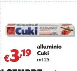 Pam Cuki Alluminio 25 Mt offerta