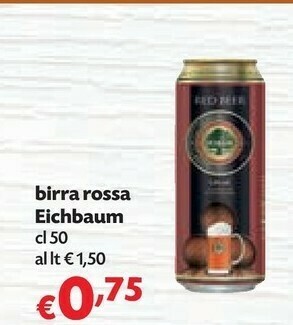 Pam Eichbaum Birra Rossa 50 Cl offerta