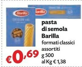 Pam Barilla Pasta Di Semola 500 G offerta