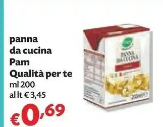 Pam Pam & Panorama - Panna Da Cucina 200 G(ml) offerta