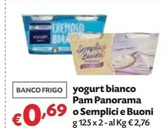 Pam Pam&Panorama - Yogurt Bianco 250 G(ml) offerta