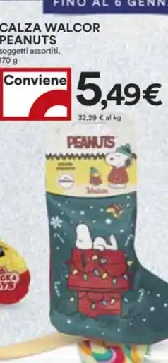CALZA WALCOR PEANUTS soggetti assortiti, 170 g