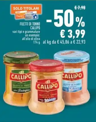 Conad Superstore FILETTI DI TONNO CALLIPO offerta