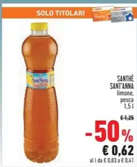 Conad Superstore SANTHÈ SANT'ANNA limone, pesca offerta