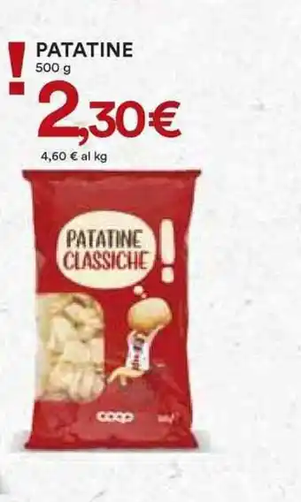 Ipercoop PATATINE 500 g offerta