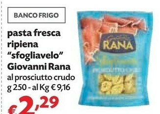Pam Rana Sfogliavelo Prosciutto Crudo 250 G(ml) offerta