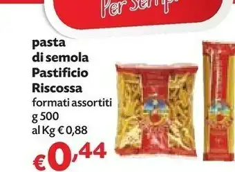 Pam Riscossa Pasta Di Semola 500 G offerta