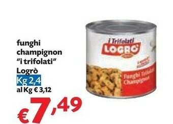 Pam Logro Funghi Champignon I Trifolati offerta
