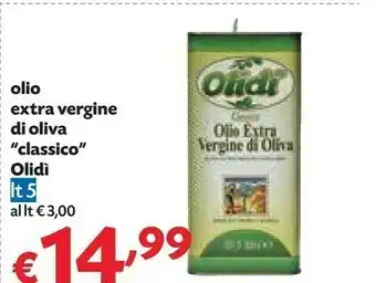 Pam Olidi Olio Extra Vergine Di Oliva Classico 5 Lt offerta