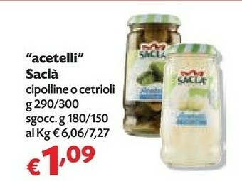 Saclà Cipolline Acetelli 300 G(ml)