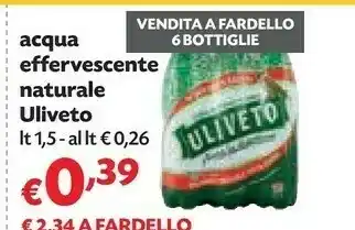 Uliveto Acqua Minerale Effervescente Naturale