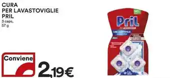 Ipercoop CURA PER LAVASTOVIGLIE PRIL 3 caps, 57 g offerta