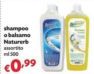 Pam Naturerb Shampoo/ Balsamo 500 Ml offerta