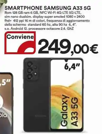 Ipercoop SMARTPHONE SAMSUNG A33 5G offerta