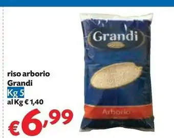 Pam Grandi riso Arborio 5 Kg offerta