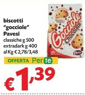 Pam Pavesi Gocciole Extradark 400 G(ml) offerta
