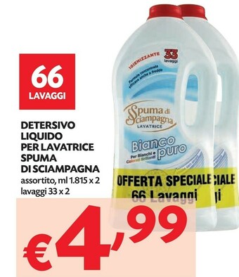 Pam Spuma di Sciampagna Detersivo Lavatrice offerta