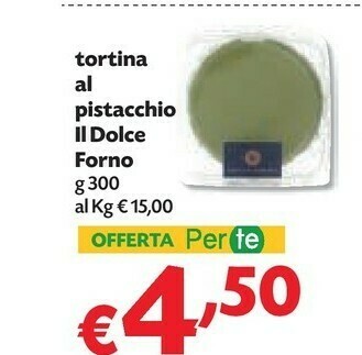 Pam Il Dolce Forno Tortina Al Pistacchio offerta