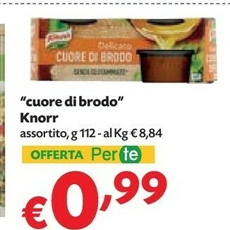 Pam Knorr Knorr - Cuore di Brodo Manzo 112 g(ml) offerta
