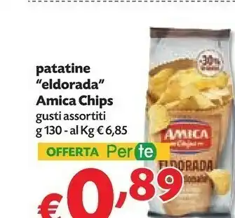 Pam Amica chips Patatine Eldorada Con Olio Di Oliva 130 G(ml) offerta