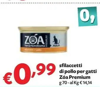 Pam Sfilaccetti Di Pollo Per Gatti Zóa Premium G 70 offerta