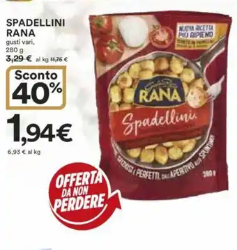 Ipercoop SPADELLINI RANA gusti vari, 280 g offerta