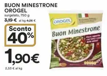 Ipercoop BUON MINESTRONE OROGEL surgelato, 750 g offerta