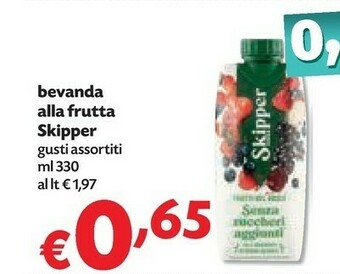 Pam Skipper Bevanda Alla Frutta offerta