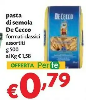 Pam De Cecco Pasta Di Semola Di Grano Duro offerta
