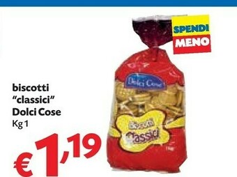 Pam Dolci Cose - Biscotti Classici 1000 G(ml) offerta