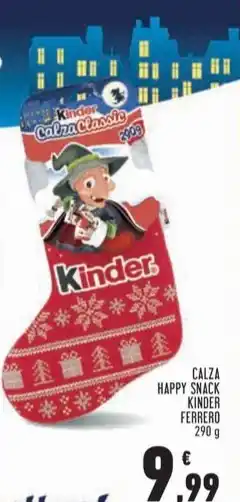 Conad Superstore CALZA HAPPY SNACK KINDER FERRERO 290 g offerta