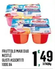 Despar FRUTTOLO MAXI DUO NESTLÈ GUSTI ASSORTITI 100G X4 offerta