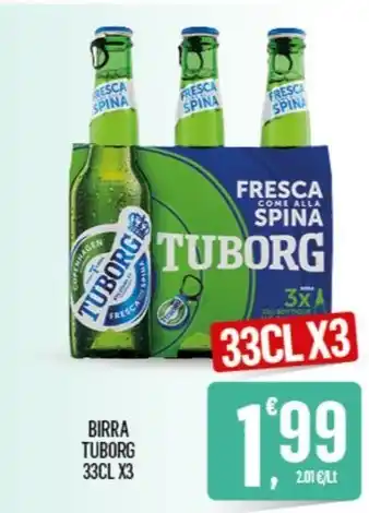 Despar BIRRA TUBORG 33CL X3 offerta