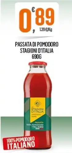 Despar PASSATA DI POMODORO STAGIONI D'ITALIA 690G offerta