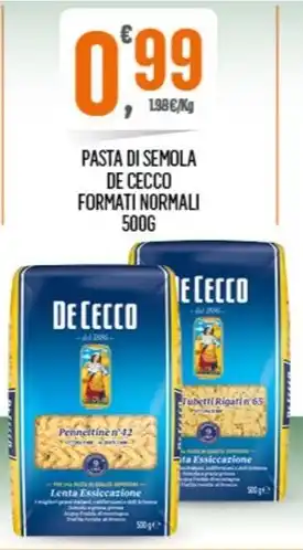 Despar PASTA DI SEMOLA DE CECCO FORMATI NORMALI offerta