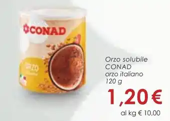 Conad Superstore Orzo solubile CONAD orzo italiano 120 g offerta