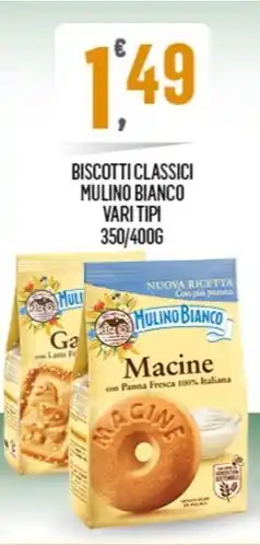 Despar BISCOTTI CLASSICI MULINO BIANCO VARI TIPI 350/400G offerta