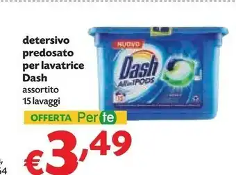 Pam Dash Detersivo Predosato Per Lavatrice Classico 15 Lavaggi offerta