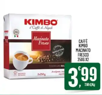Despar CAFFÈ KIMBO MACINATO FRESCO 250G X2 offerta