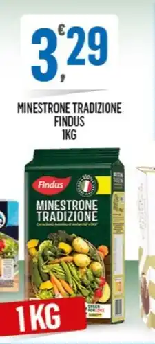 Despar MINESTRONE TRADIZIONE FINDUS 1KG offerta