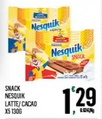 Despar SNACK NESQUIK LATTE/CACAO X5 130G offerta