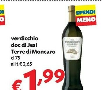 Pam Moncaro Verdicchio Dei Castelli Di Jesi DOC Classico 2013 750 G(ml) offerta