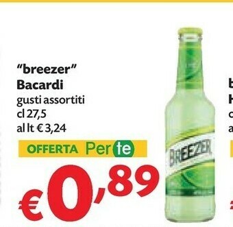 Pam Bacardi Breezer Lime 275 G(ml) offerta