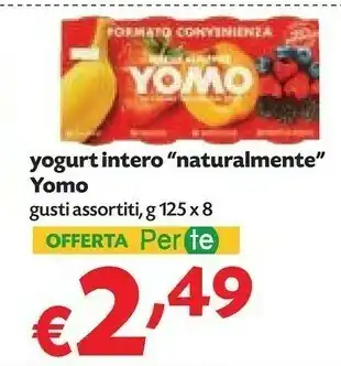 Pam Yomo Go 100% Naturale Yogurt E Caffè 125 G(ml) offerta