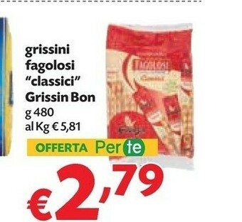Pam Grissin bon Fagolosi Gusto Classico 480 G(ml) offerta