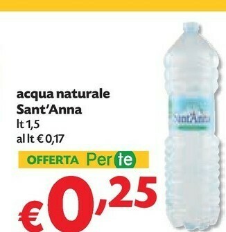 Pam Sant'anna Acqua Minerale Naturale 1500 G(ml) offerta