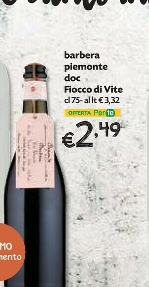 Fiocco Di Vite Barbera Piemonte