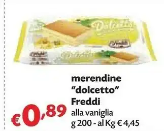 Freddi Merendine Dolcetto Alla Vaniglia 200 G